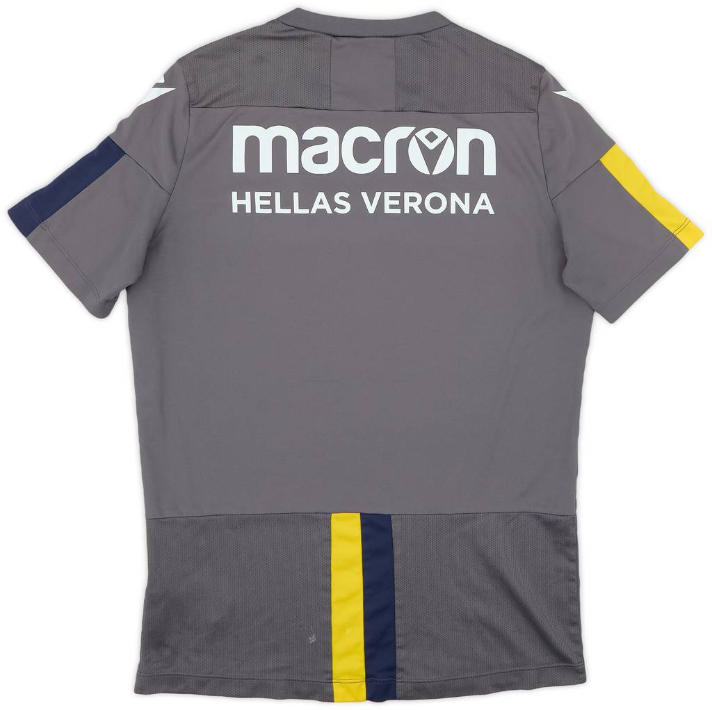 2019-20 Hellas Verona Player Issue Macron Training Shirt #9 - 8/10 - (L)