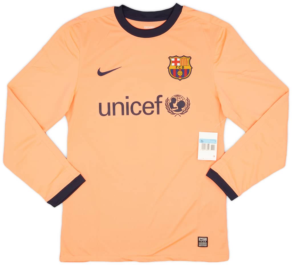 2009-10 Barcelona Away L/S Shirt Messi #10 (M)