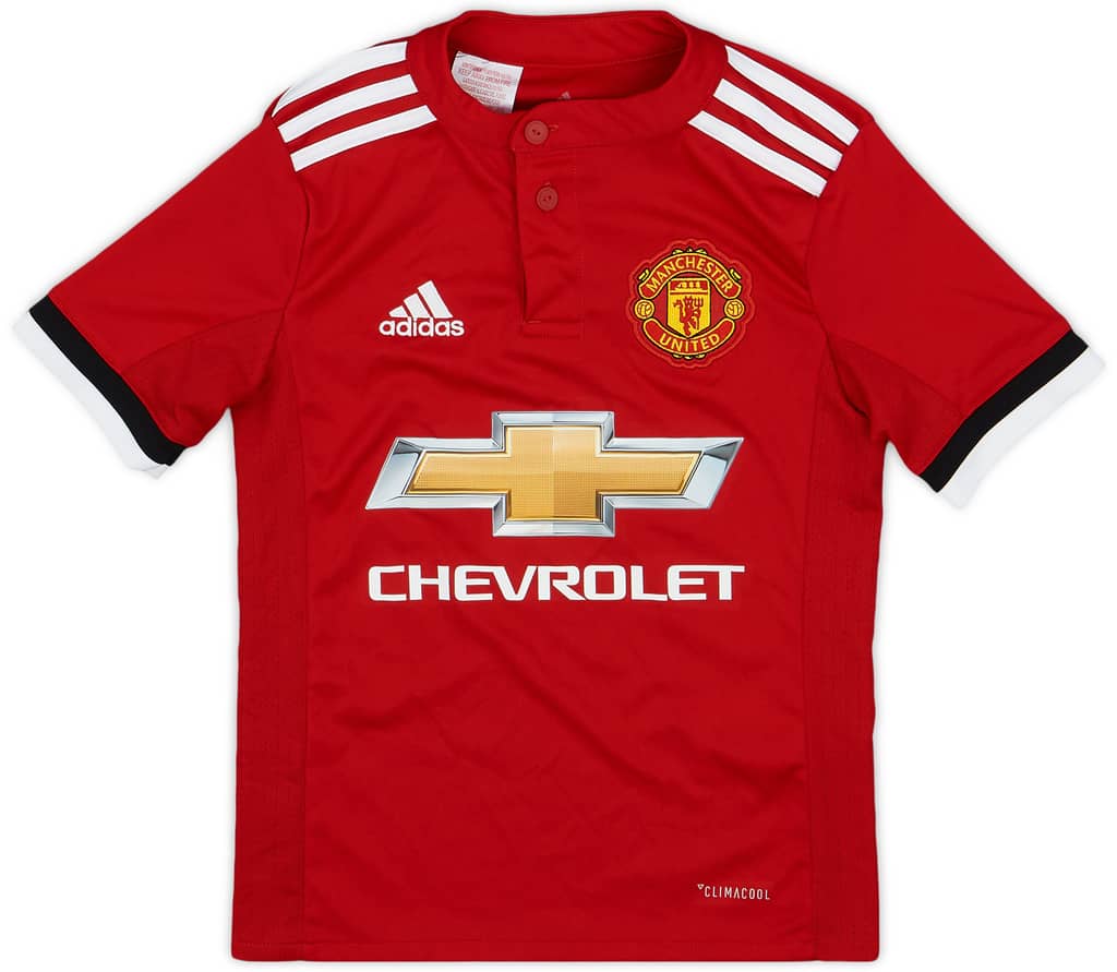 2017-18 Manchester United Home Shirt - 9/10 - (7-8 Years)