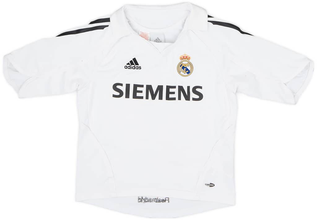 2005-06 Real Madrid Home Shirt - 6/10 - (6-7 Years)