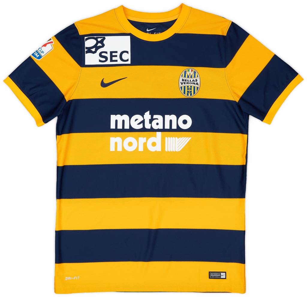 2016-17 Hellas Verona Match Issue Home Shirt Badan #15