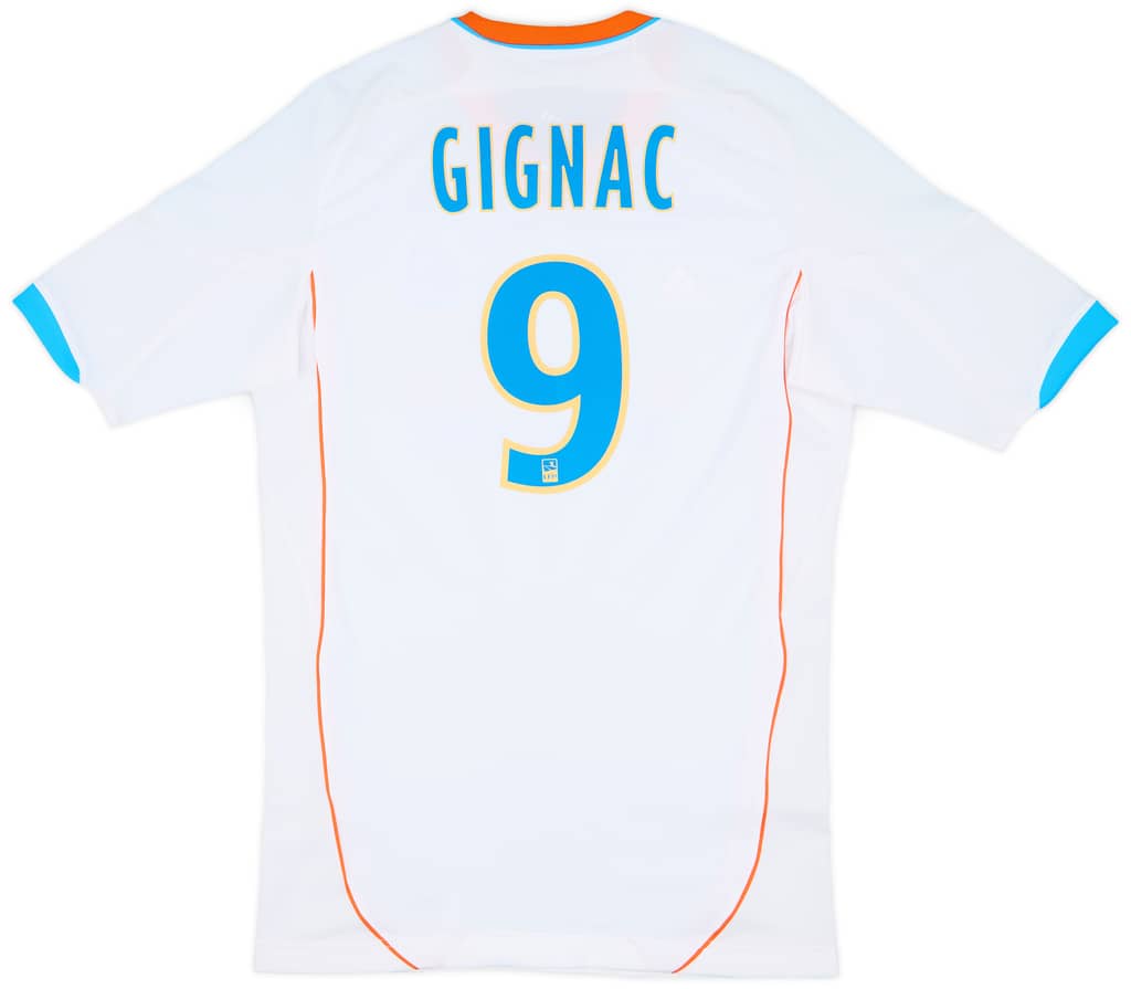 2012-13 Olympique Marseille Player Issue TechFit Home Shirt Gignac #9 (XL)
