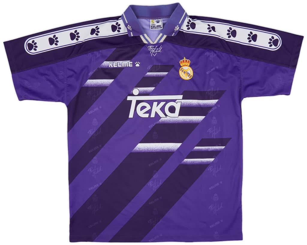 1994-96 Real Madrid Away Shirt - 8/10 - (XL)