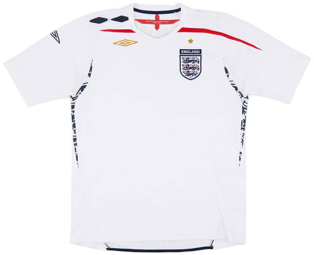 2007-09 England Home Shirt - 5/10 - (L)