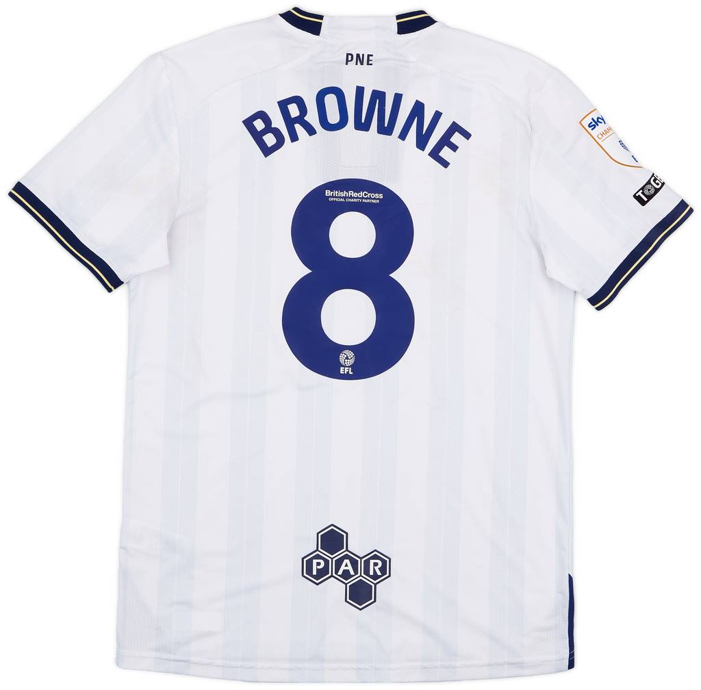 2023-24 Preston North End Match Worn Home Shirt Browne #8