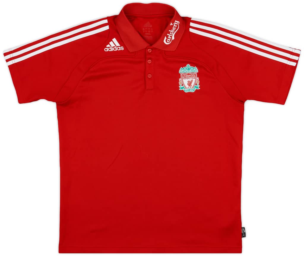 2008-09 Liverpool adidas Polo Shirt - 8/10 - (L)
