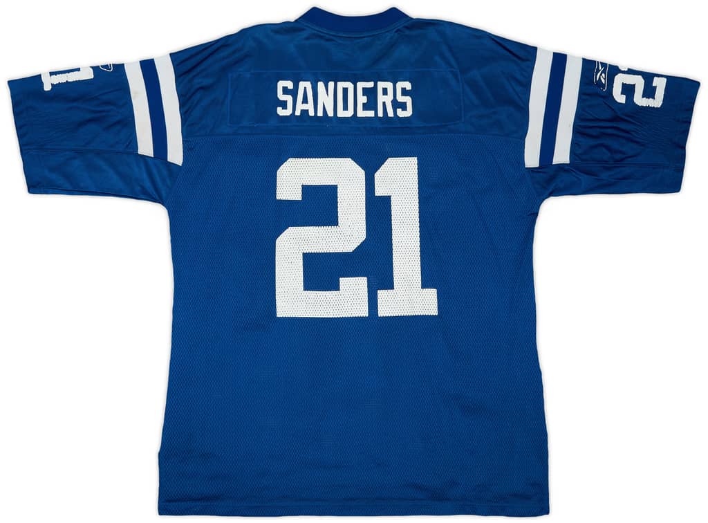 2005-06 Indianapolis Colts Sanders #21 Reebok On Field Home Jersey - 5/10 - (XL)