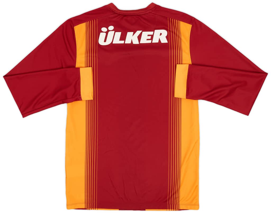 2014-15 Galatasaray Home L/S Shirt - 9/10 - (S)