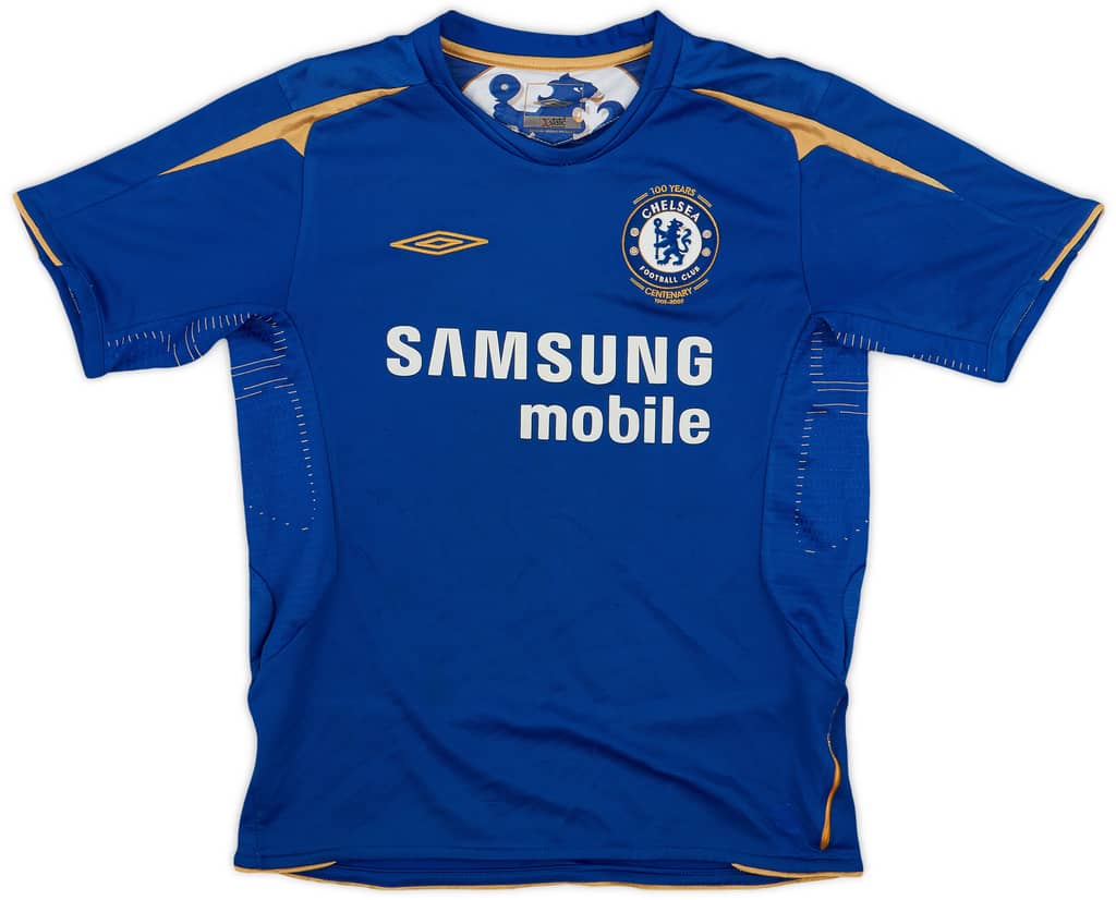 2005-06 Chelsea Centenary Home Shirt - 8/10 - (M.Boys)