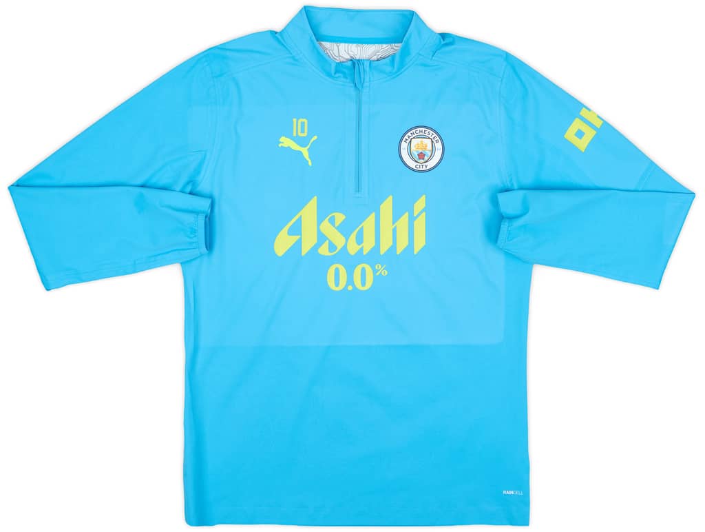 2024-25 Manchester City Player Issue 1/4 Zip Training Rain Top #10 (Grealish) - 9/10 - (M)