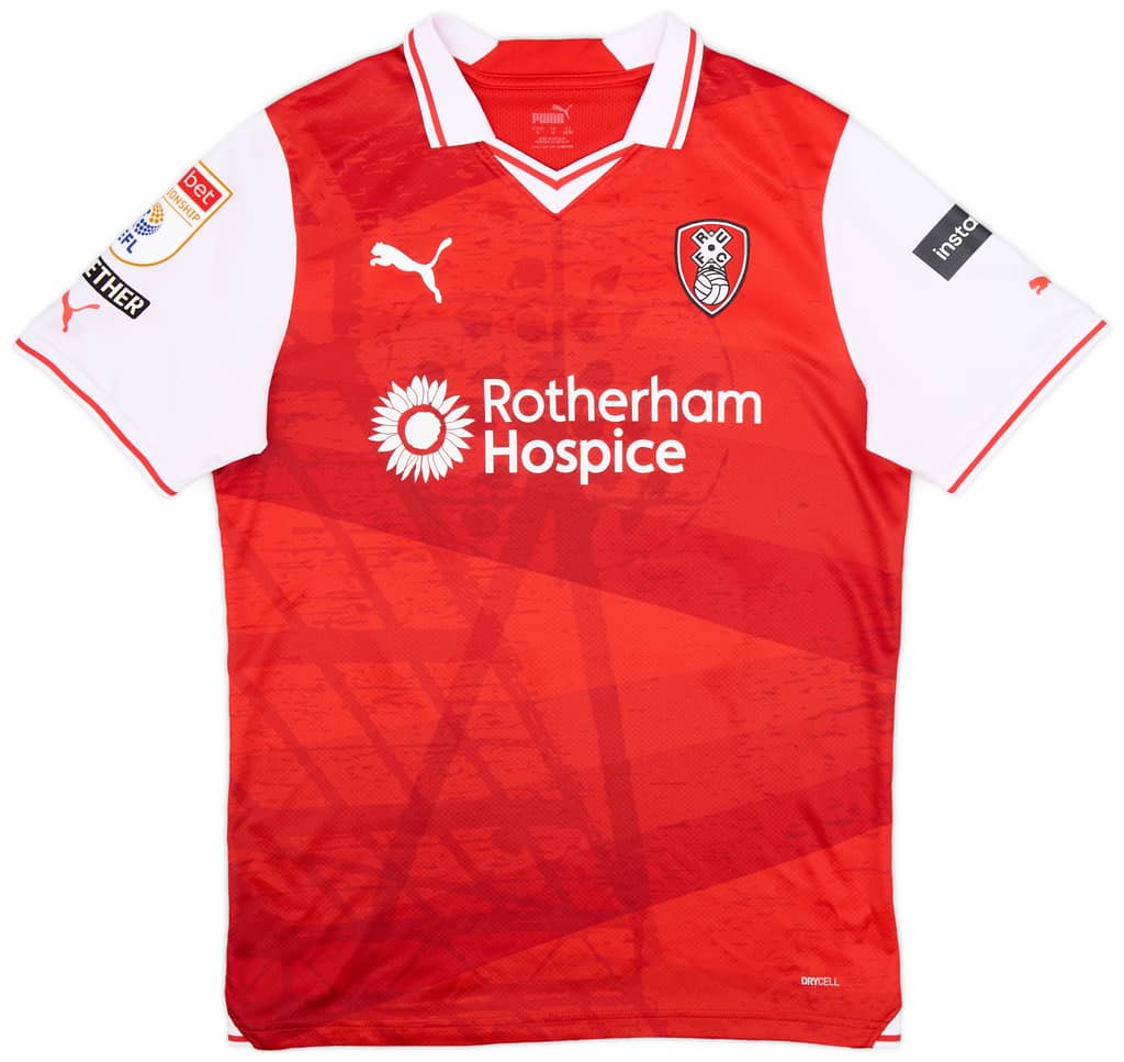 2023-24 Rotherham Match Issue Home Shirt Peltier #21