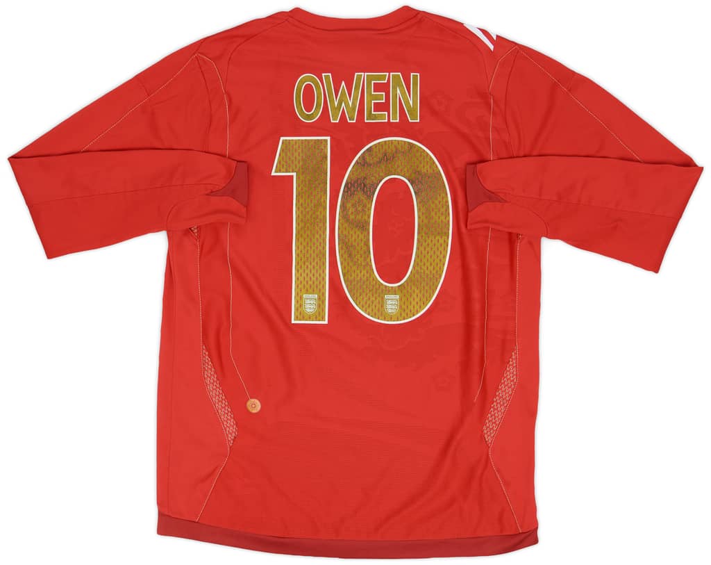 2006-08 England Away L/S Shirt Owen #10 - 7/10 - (M)