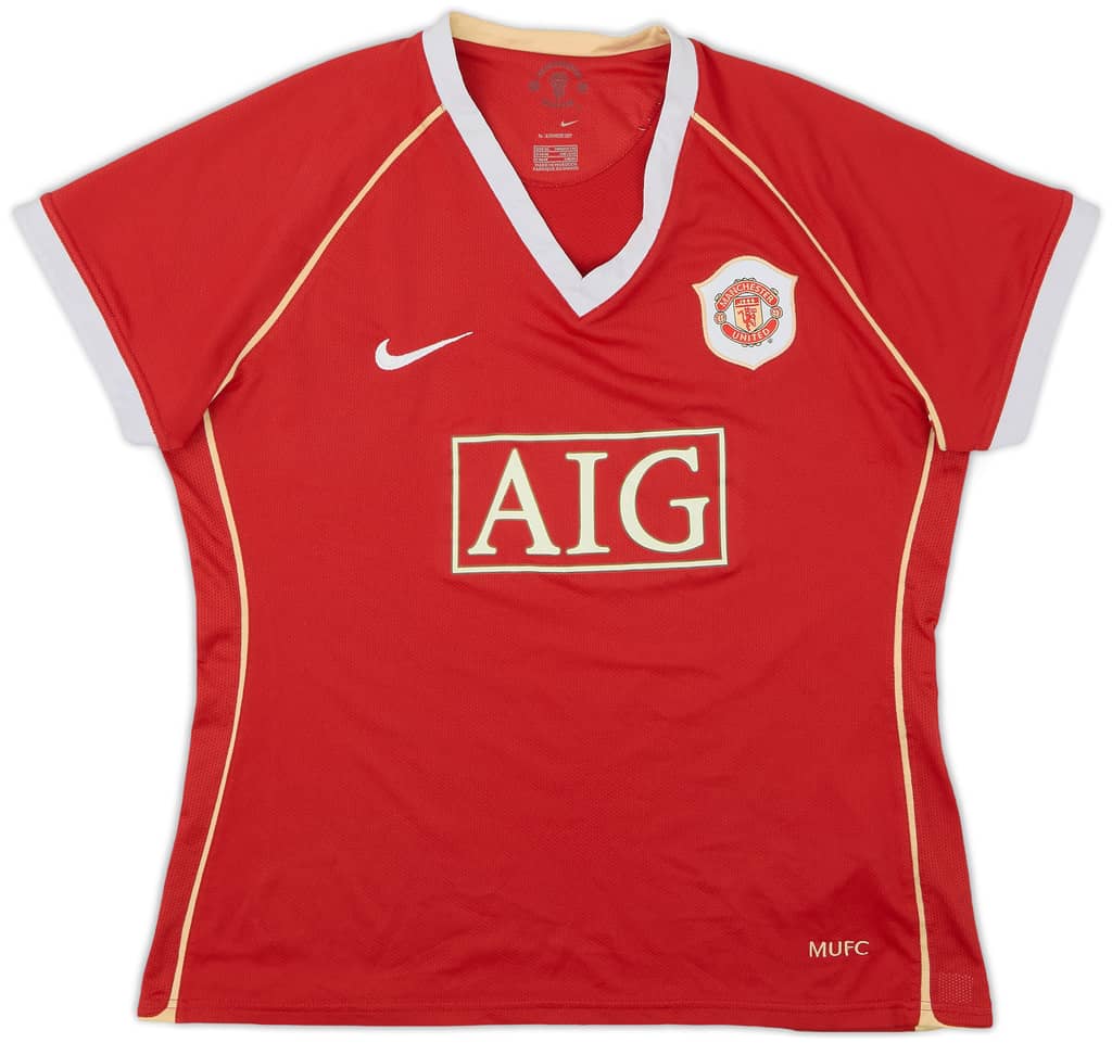 2006-07 Manchester United Home Shirt - 8/10 - (Women's XL)