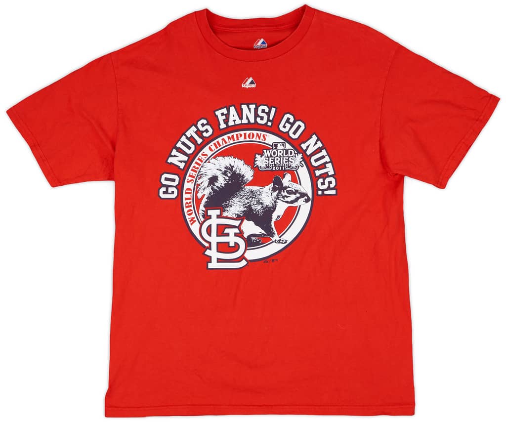 2012 St Louis Cardinals World Series Champions Majestic Tee - 9/10 - (L)