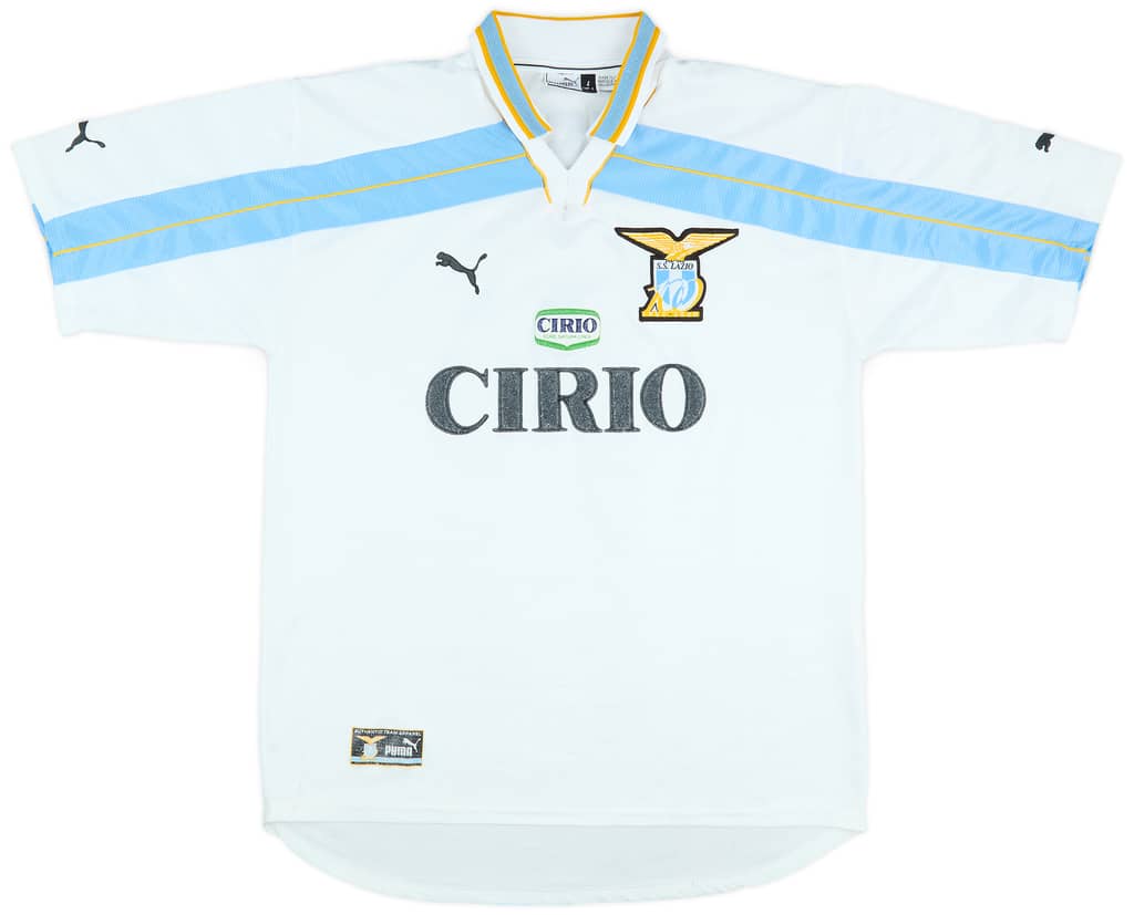 1999-00 Lazio Centenary Home Shirt Simeone #14 - 6/10 - (L)