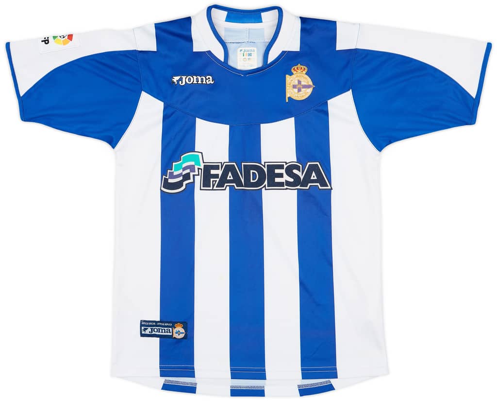 2003-04 Deportivo de La Coruna Home Shirt - 6/10 - (M.Boys)