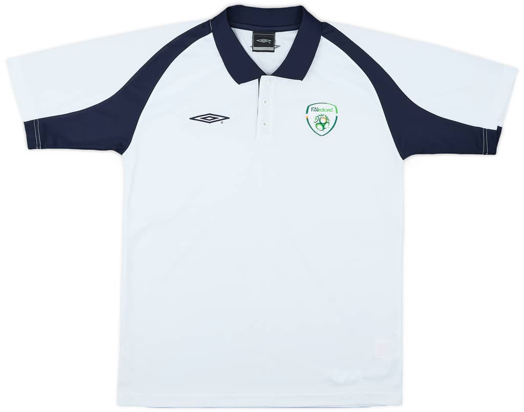 2007-08 Ireland Umbro 1/4 Zip Polo Shirt - 8/10 - (M)