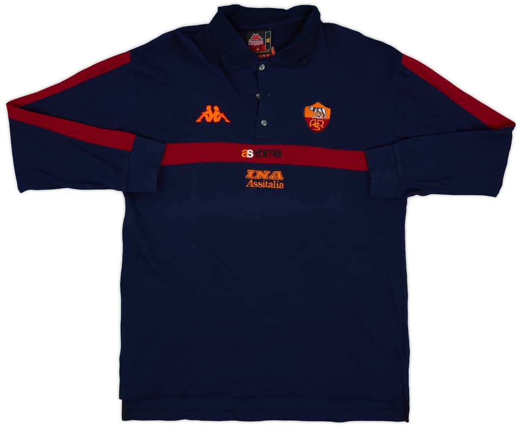 2001-02 Roma Kappa Training L/S Shirt - 9/10 - (XL)