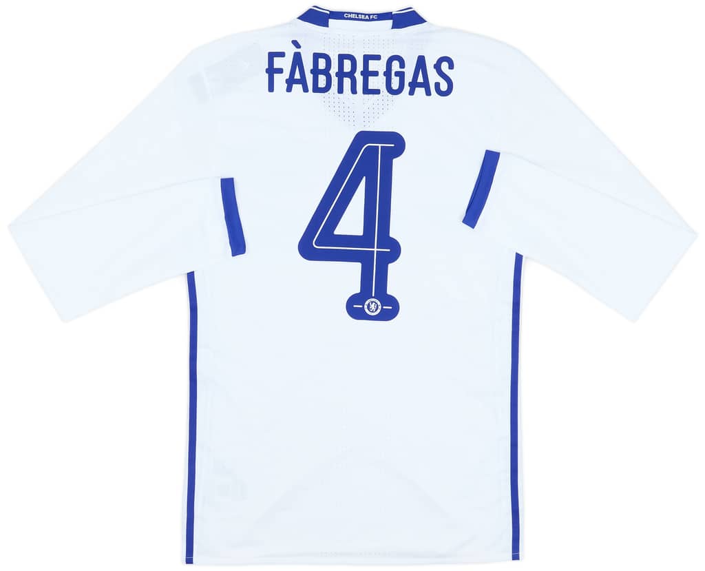 2016-17 Chelsea Player Issue Third L/S Shirt Fabregas #4 (M)