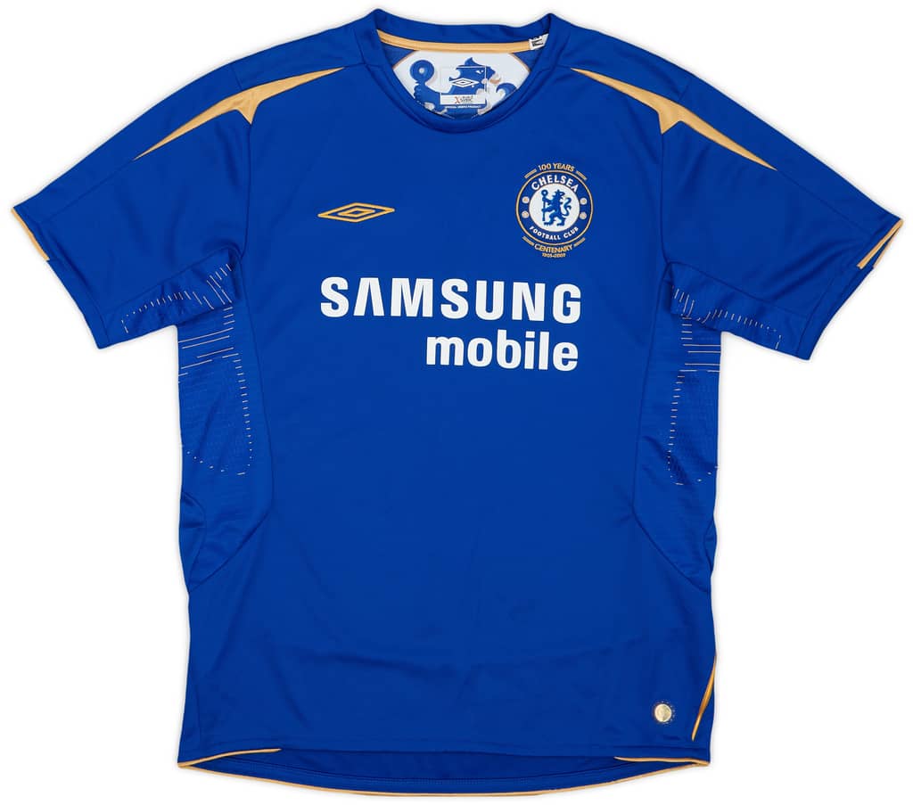 2005-06 Chelsea Centenary Home Shirt - 9/10 - (M.Boys)