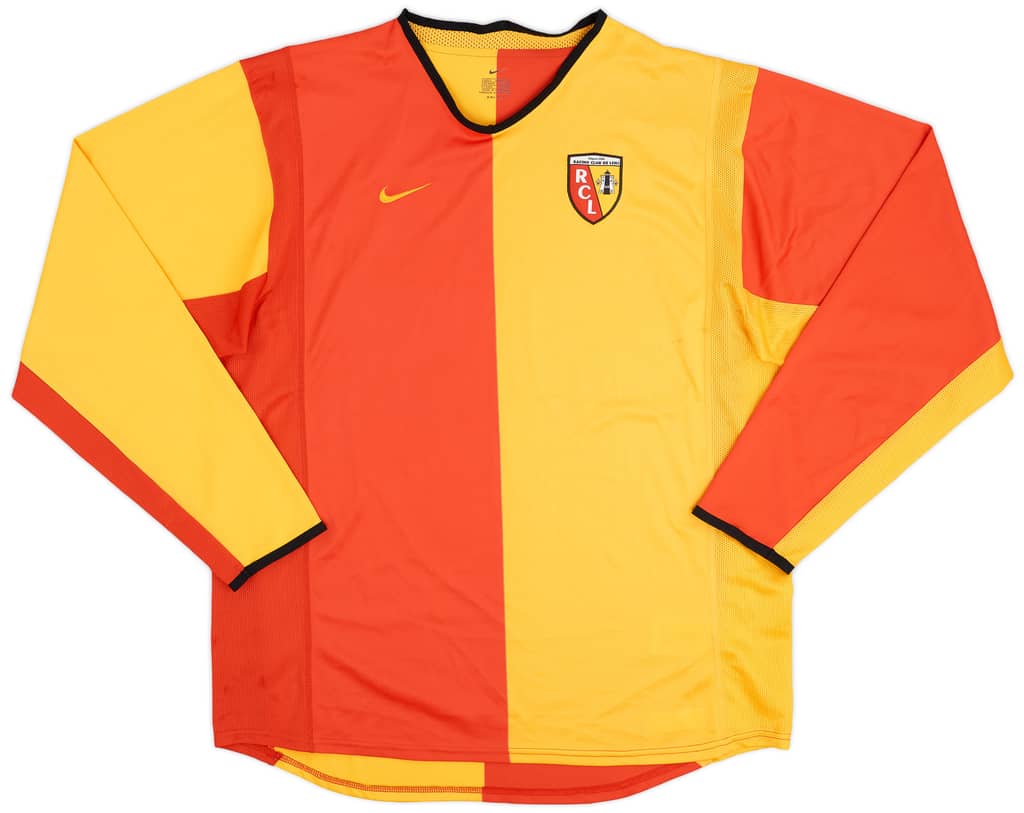 2001-02 RC Lens Player Issue Home L/S Shirt - 9/10 - (L)