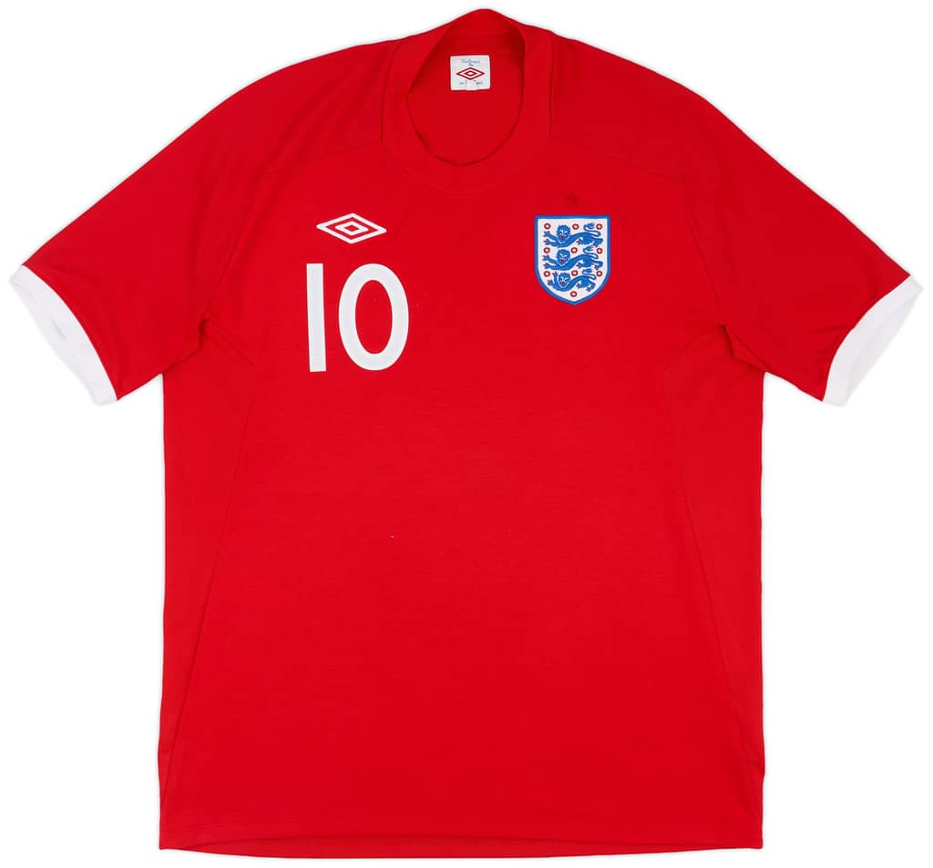 2010-11 England Away Shirt Rooney #10 - 8/10 - (L)