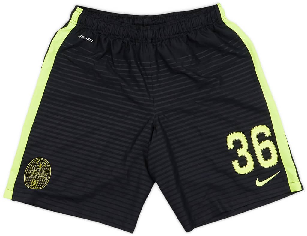 2015-16 Hellas Verona Player Issue Away Shorts - 9/10 - (L)
