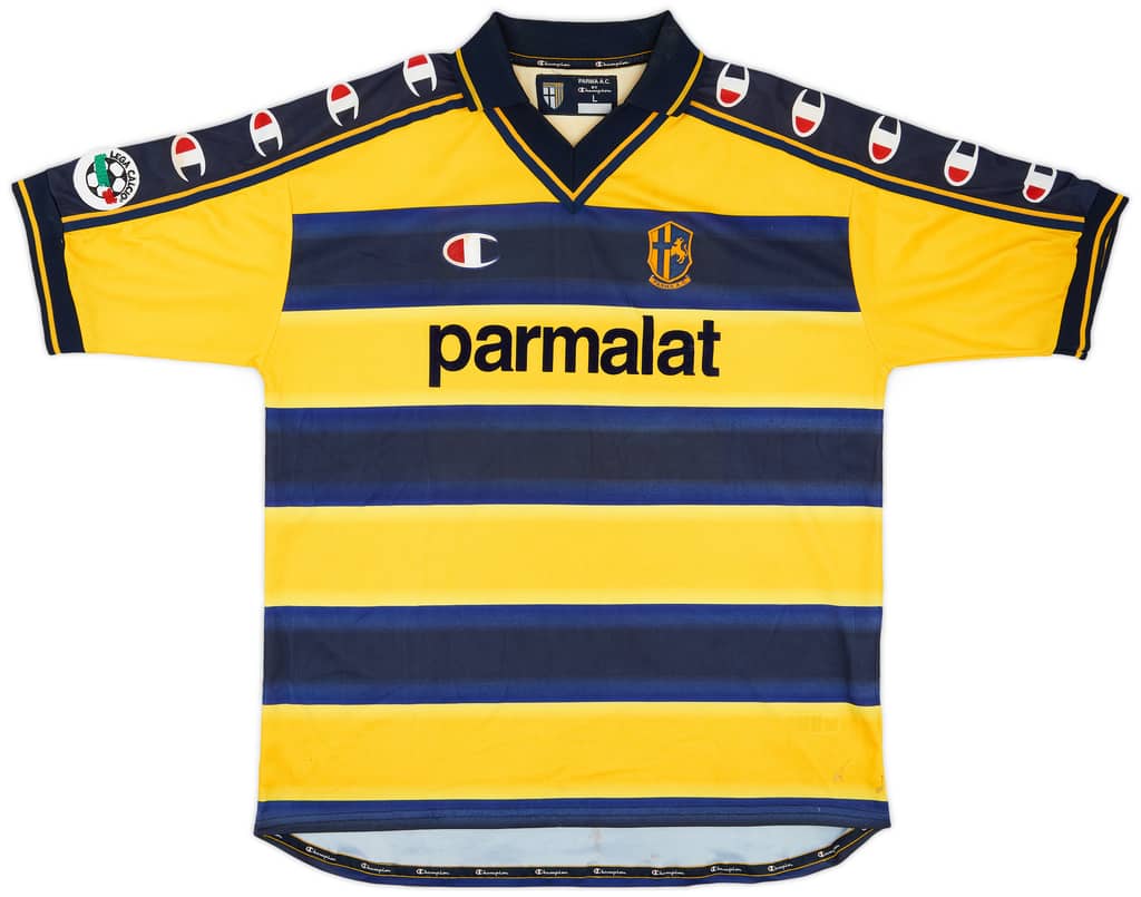 2000-01 Parma Match Issue Home Shirt Falsini #33