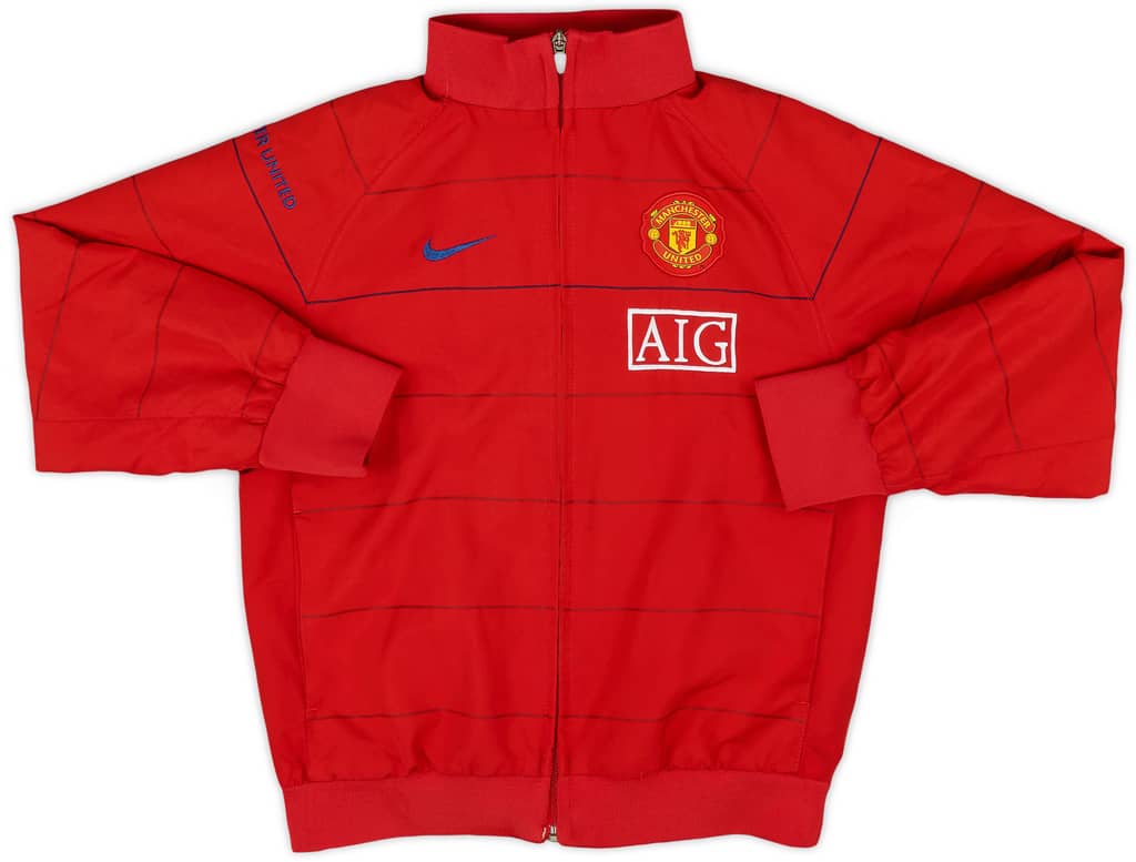 2008-09 Manchester United Nike Track Jacket - 9/10 - (M.Boys)