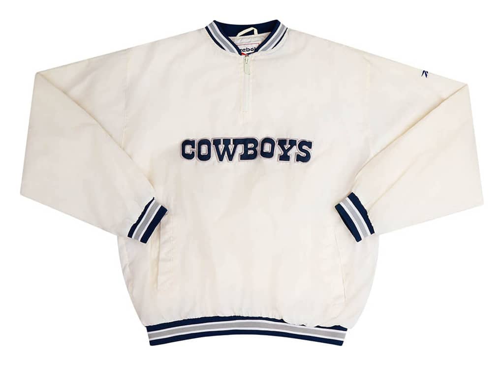 1990s Dallas Cowboys Reebok 1/4 Zip Windbreaker Jacket M