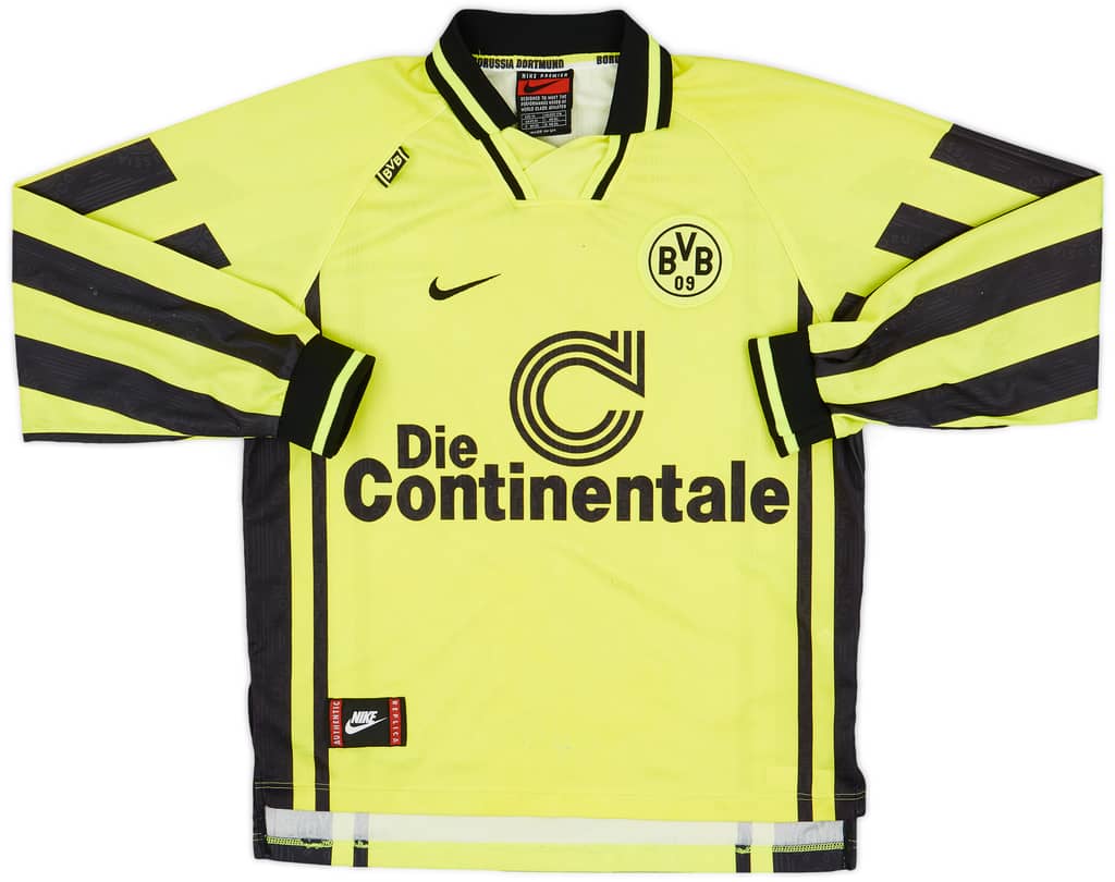 1996-97 Borussia Dortmund Home L/S Shirt - 8/10 - (M)