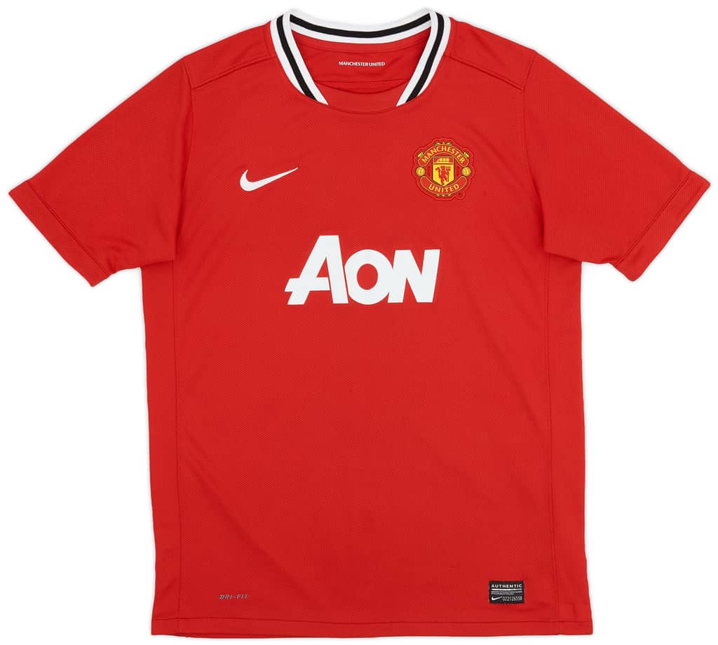 2011-12 Manchester United Home Shirt - 8/10 - (XL.Boys)