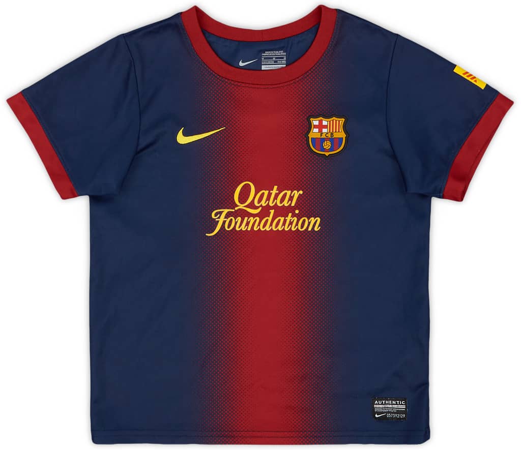 2012-13 Barcelona Home Shirt - 9/10 - (5-6 Years)
