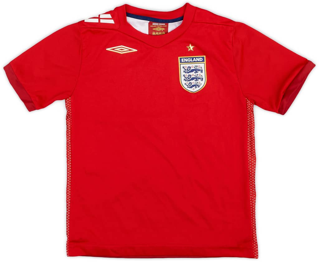 2006-08 England Away Shirt - 10/10 - (6-7 Years)