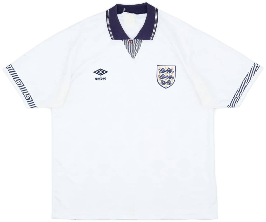 1990-92 England Home Shirt - 7/10 - (L)