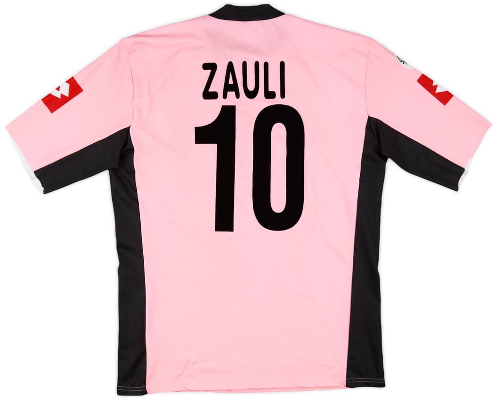 2004-05 Palermo Match Worn Home Shirt Zauli #10