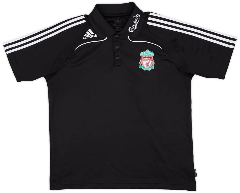 2008-09 Liverpool adidas Polo Shirt - 8/10 - (L)