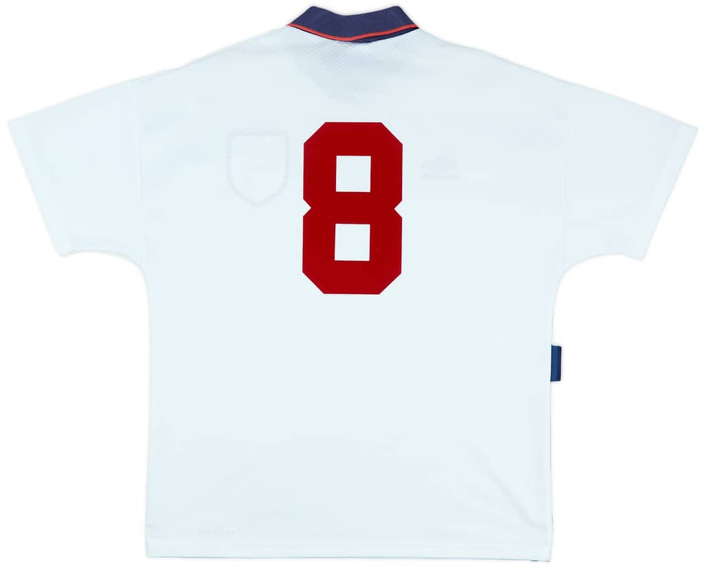 1993-95 England Match Issue Home Shirt #8