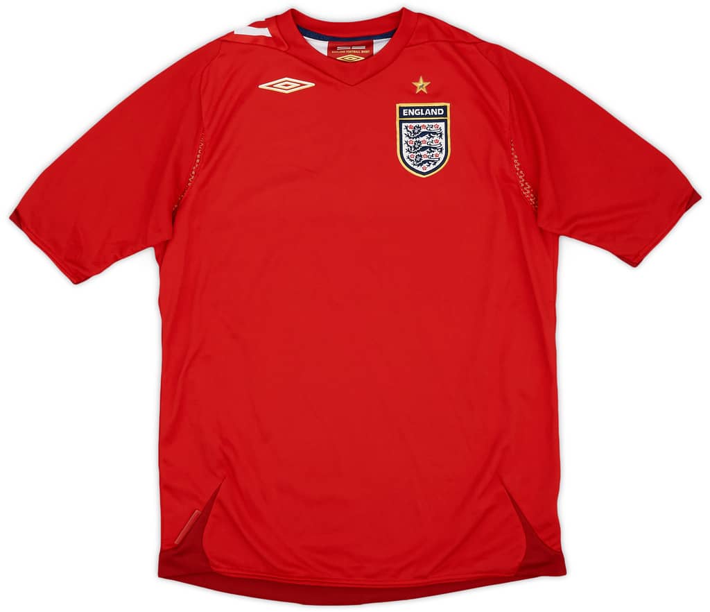 2006-08 England Away Shirt - 9/10 - (XL.Boys)