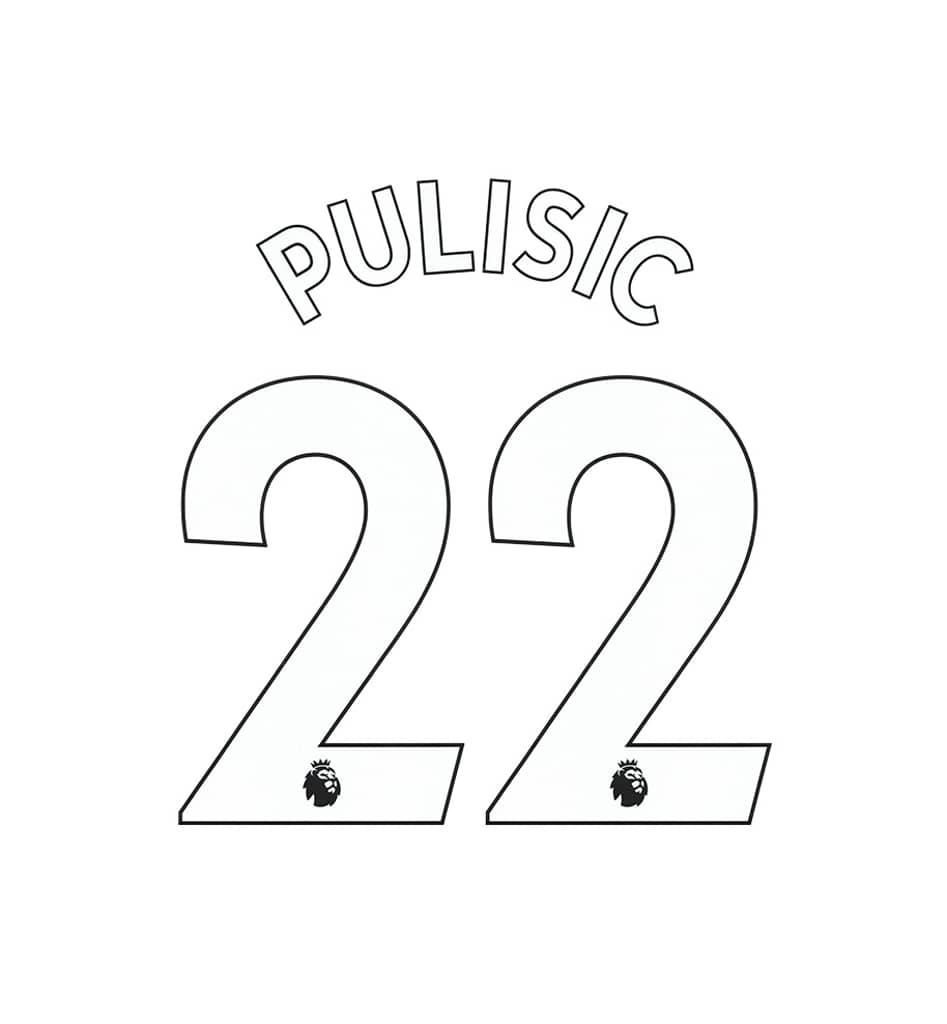 2019-20 Chelsea Junior Name Set Pulisic #22