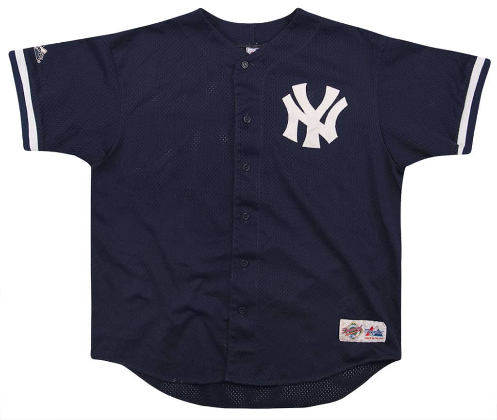 Majestic！Diamondコレクションブルージェイズシャツ！USA製 1990s New York Yankees Majestic Diamond Collection Jersey