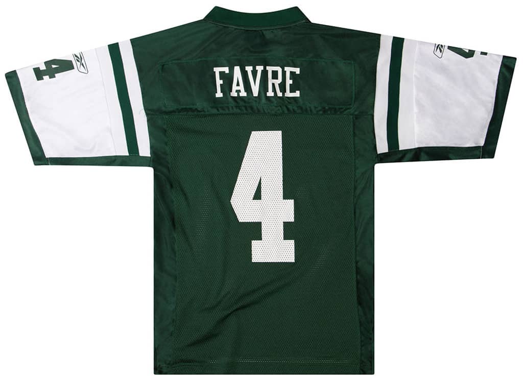 2008 New York Jets Favre #4 Reebok On Field Jersey (Home) XL