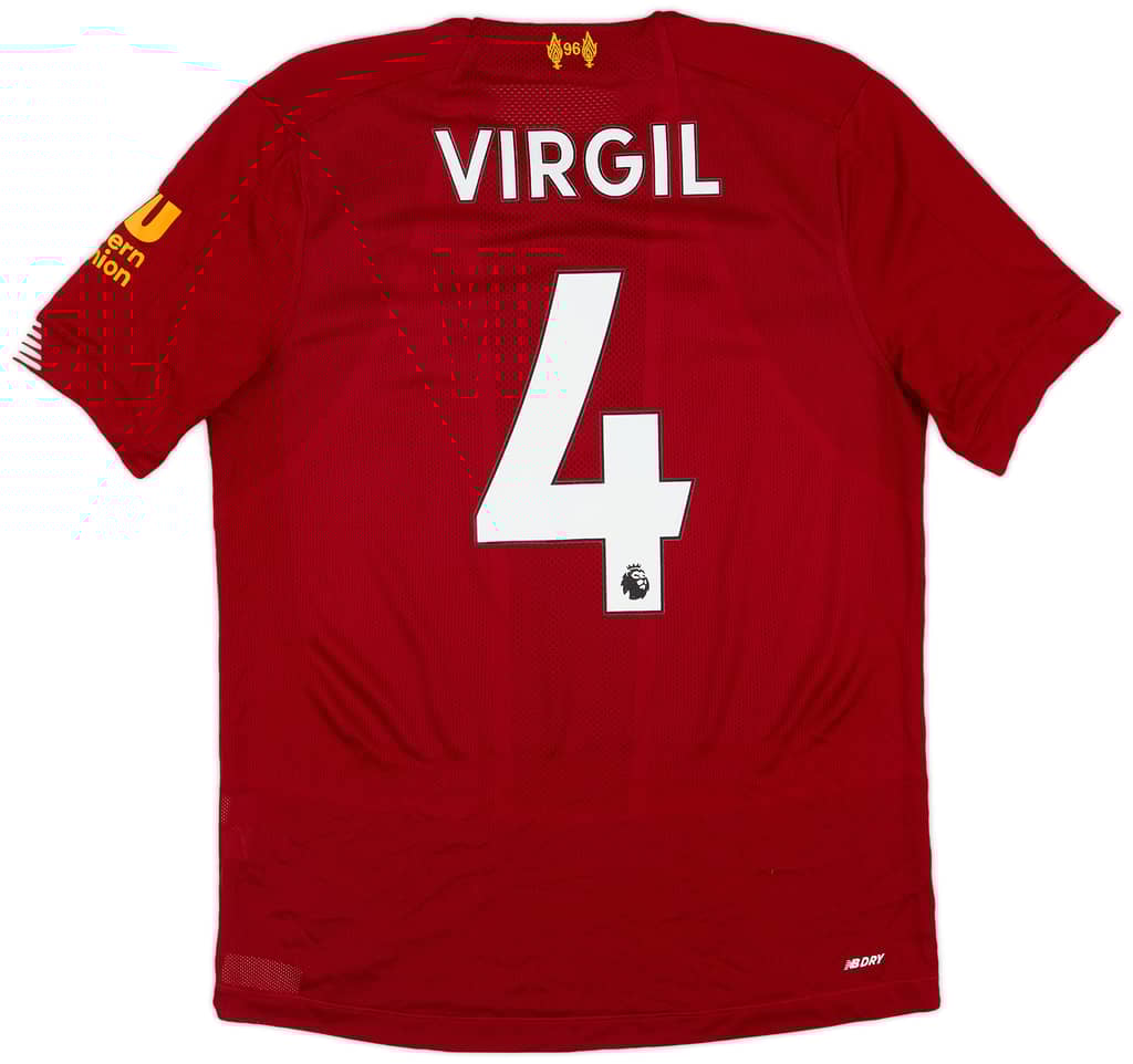 2019-20 Liverpool Home Shirt Virgil #4 - 8/10 - (S)