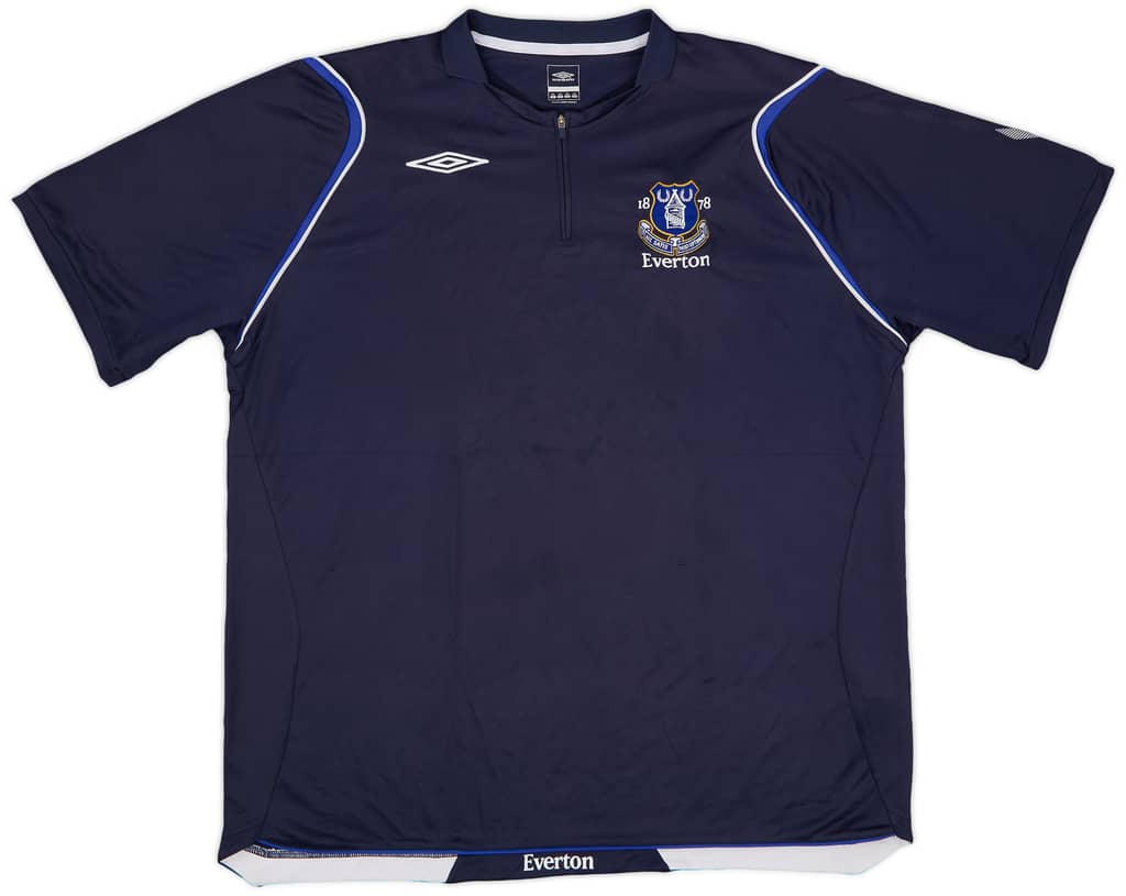 2006-07 Everton Umbro 1/4 Zip Training Polo - 9/10 - (XXL)