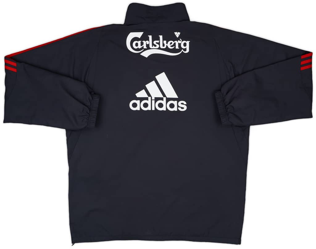2009-10 Liverpool adidas 1/4 Zip Drill Top - 9/10 - (L)