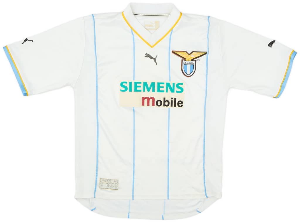 2001-02 Lazio European Home Shirt Simeone #14 - 5/10 - (M)