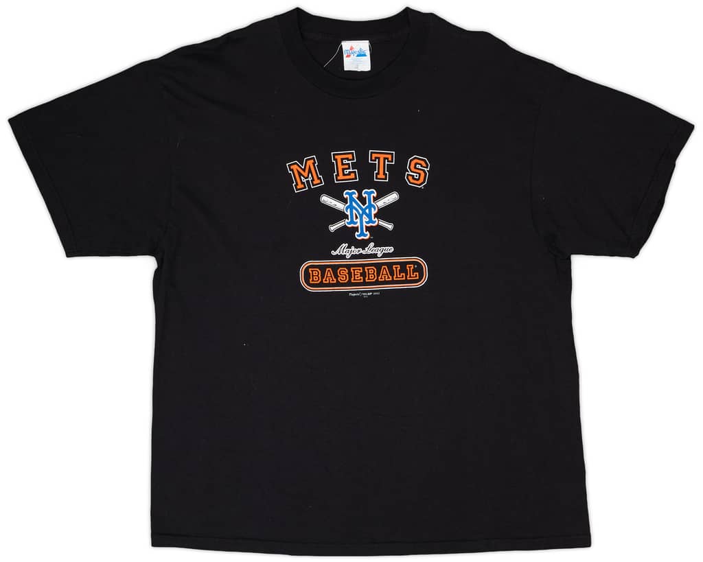 2002 New York Mets Majestic Graphic Tee - 8/10 - (XL)