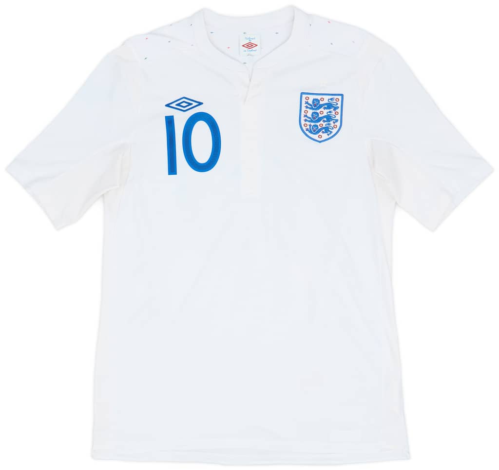 2010-11 England Home Shirt Rooney #10 - 7/10 - (M)