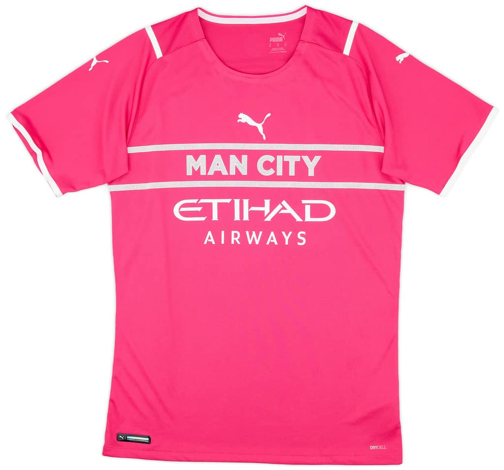 2021-22 Manchester City Player Issue GK S/S Shirt - 8/10 - (XL)
