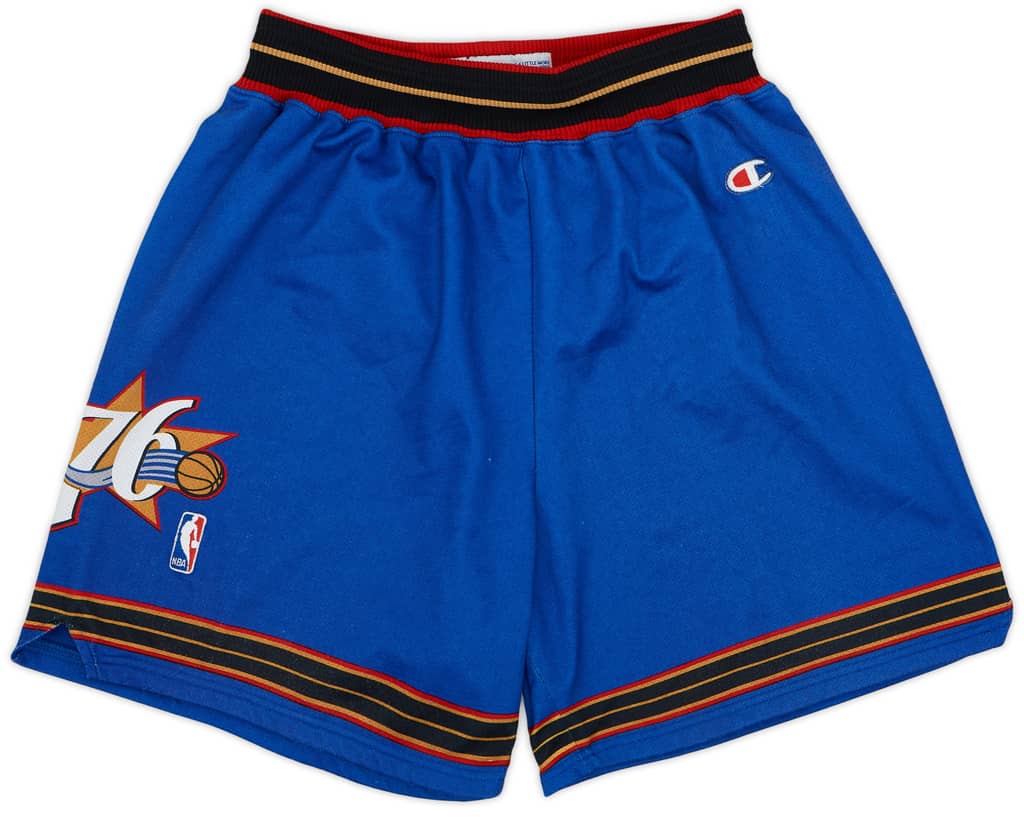 1999-00 Philadelphia 76ers Champion Alternate Shorts - 8/10 - (XL)